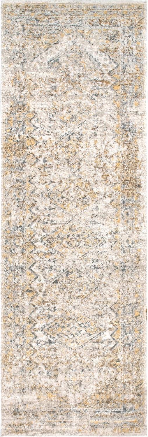 Nuloom Madisson Vintage Faded Medallion Indoor Area Rug