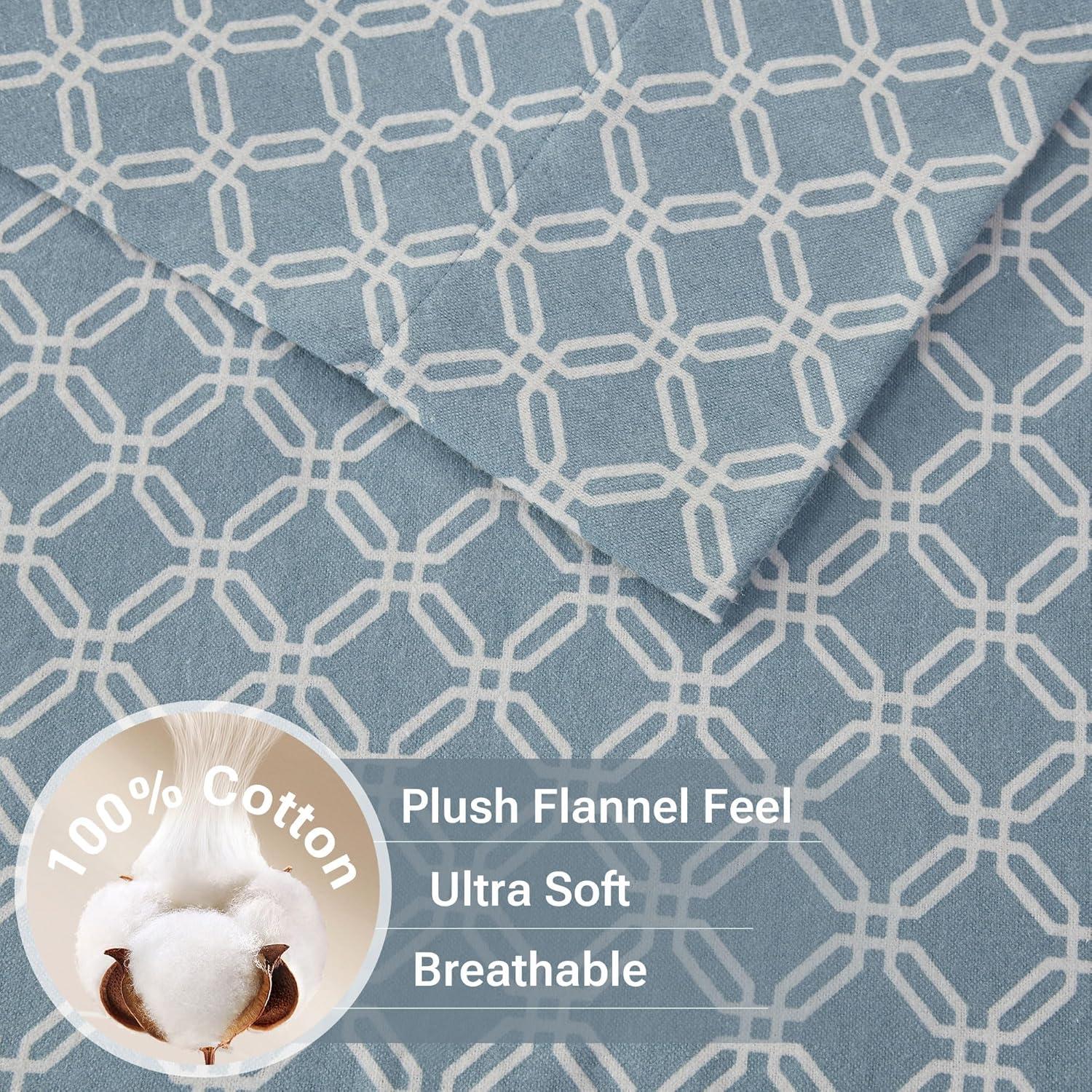 Madison Park Cozy Flannel 100% Cotton Sheet Set