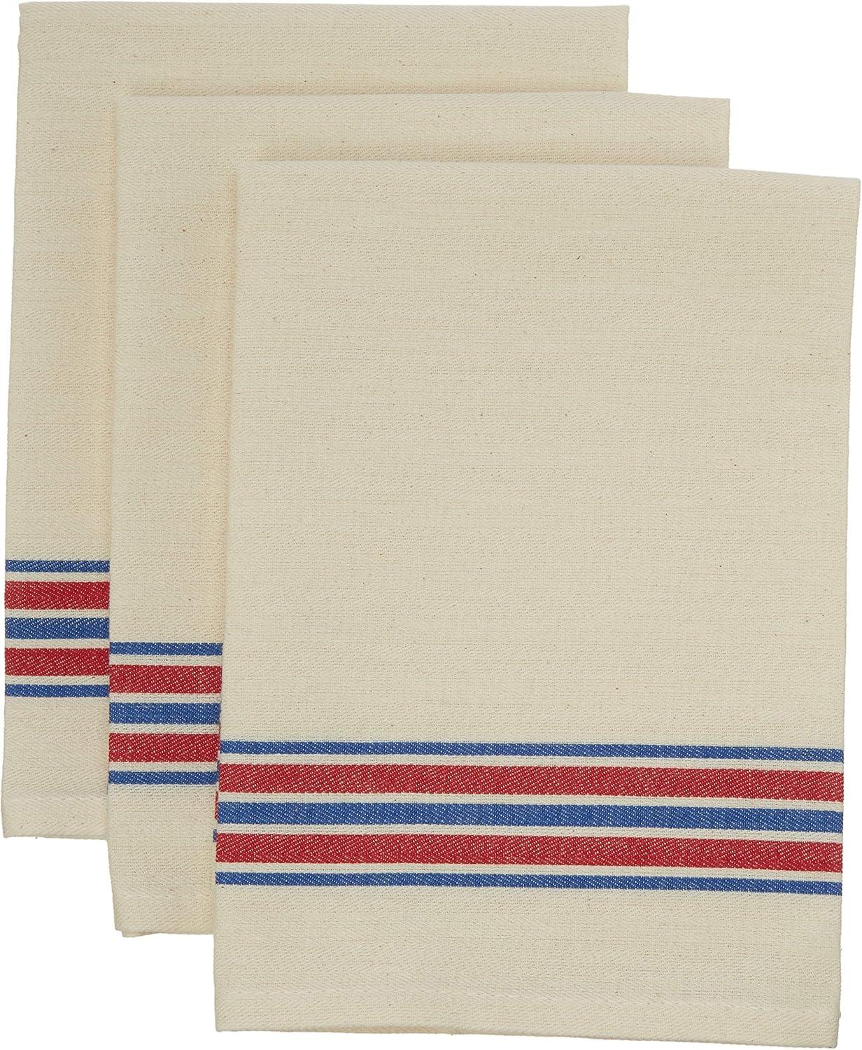 Americana Stripe 18"x28" Cotton Dish Towels Set