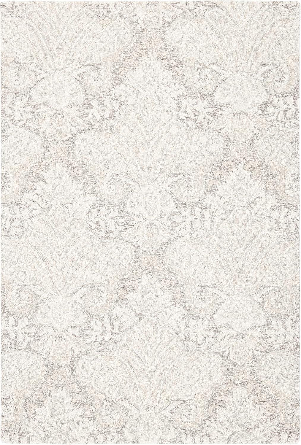 Micro-Loop MLP539 Hand Tufted Area Rug - Beige - 4'x6' - Safavieh.