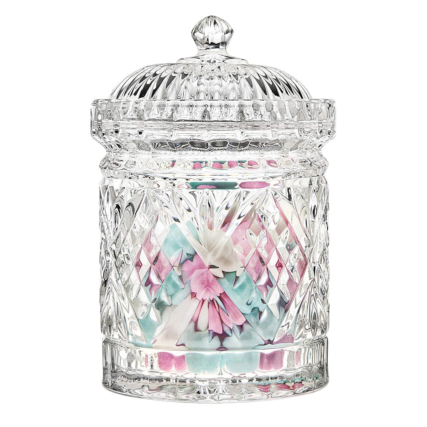 Godinger Silver Art Co Dublin Crystal 3 Piece Kitchen Canister Set