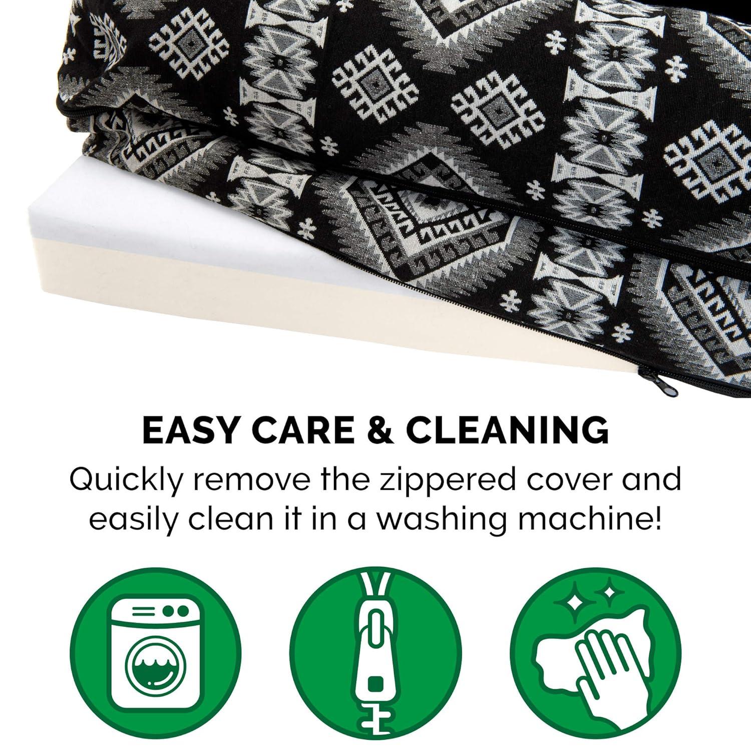 FurHaven Quilted Orthopedic Bolster Sofa Pet Bed