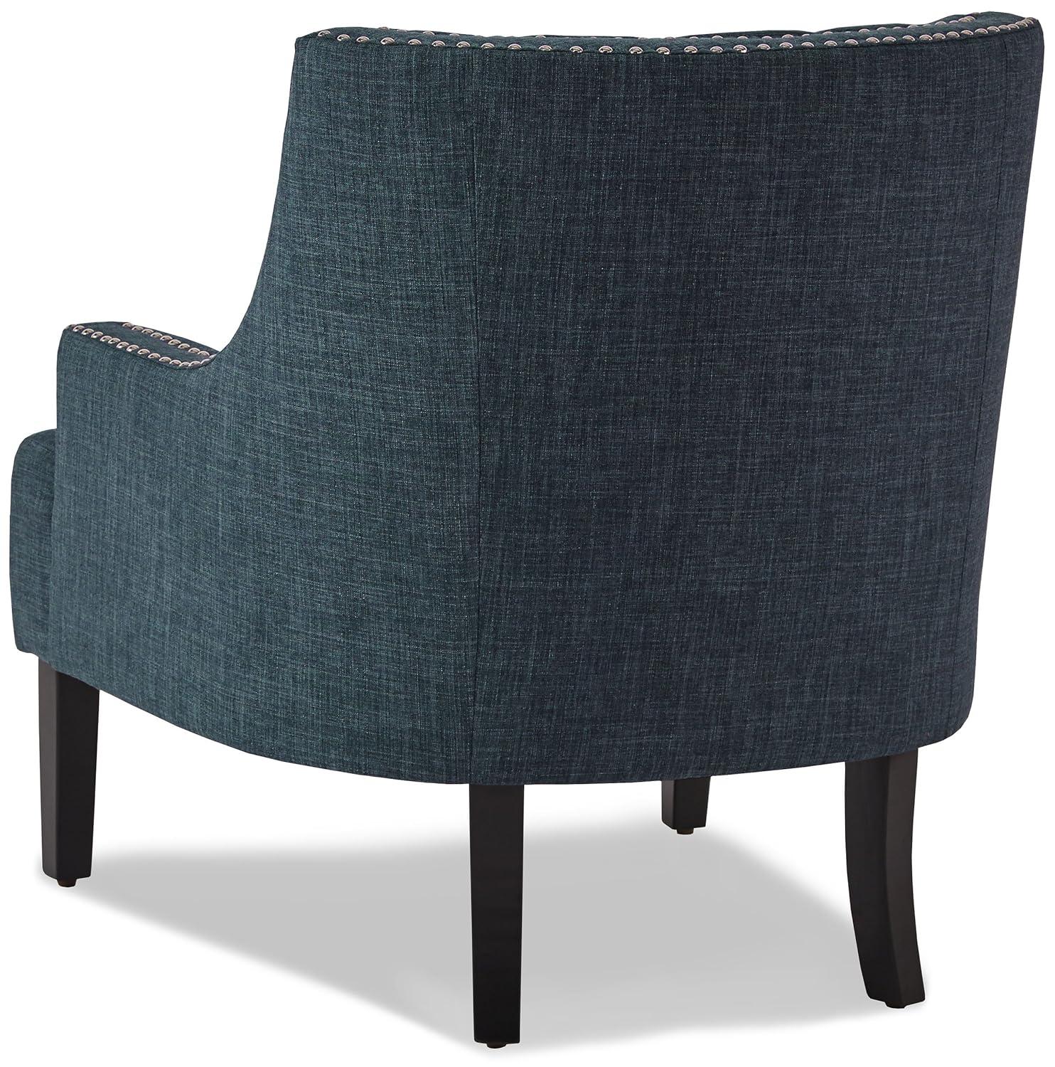 Lexicon Charisma Upholstered Accent Chair in Indigo