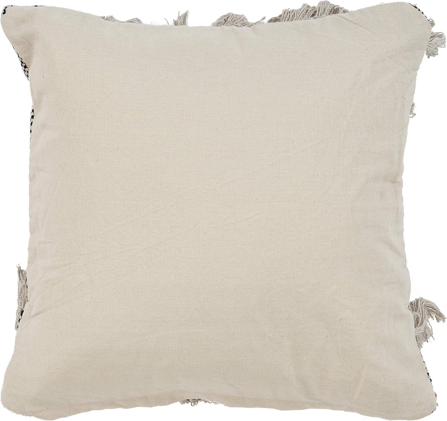 Willey Woven Paths Diamond Farmhouse Throw Pillow, Gray & Cream, 20" x 20"