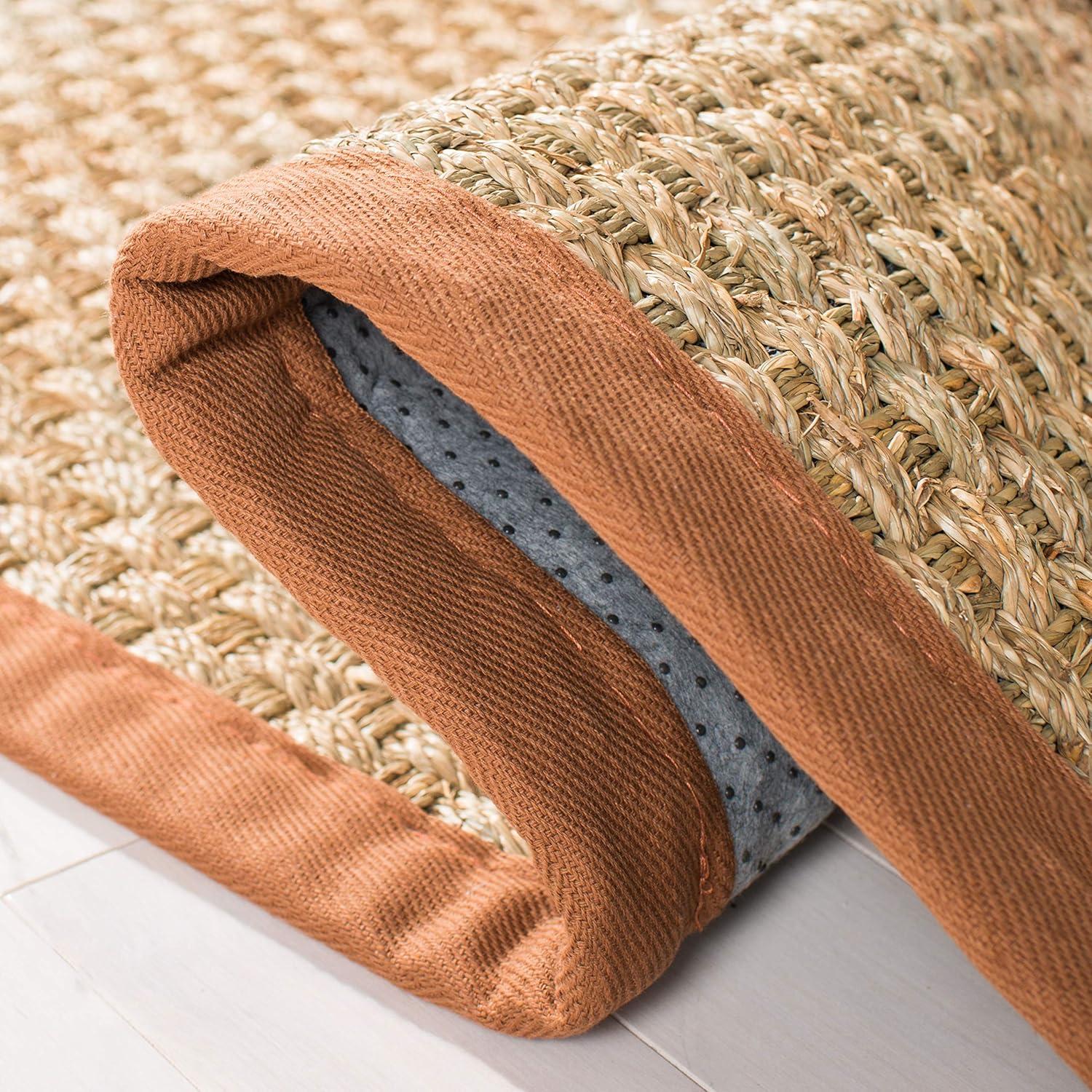 Natural Fiber NF114 Power Loomed Indoor Area Rug - Natural/Brown - 8'x8' - Safavieh