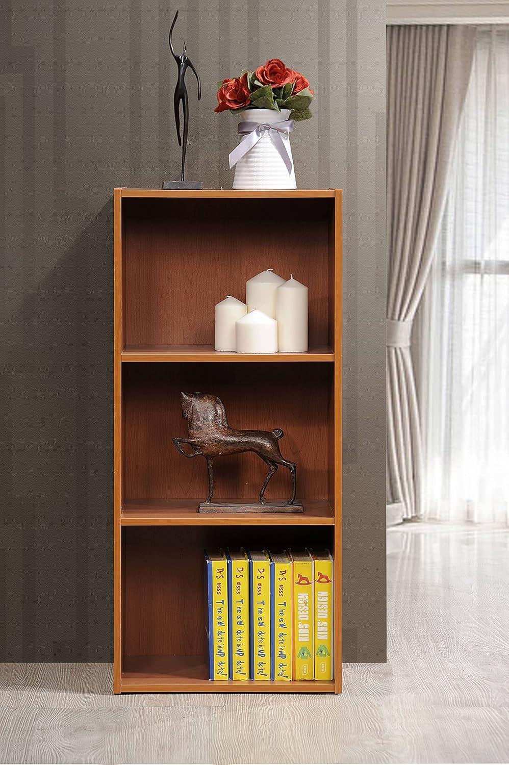 Indoor Modern Home Decorative Furniture 3-Shelf Bookcase