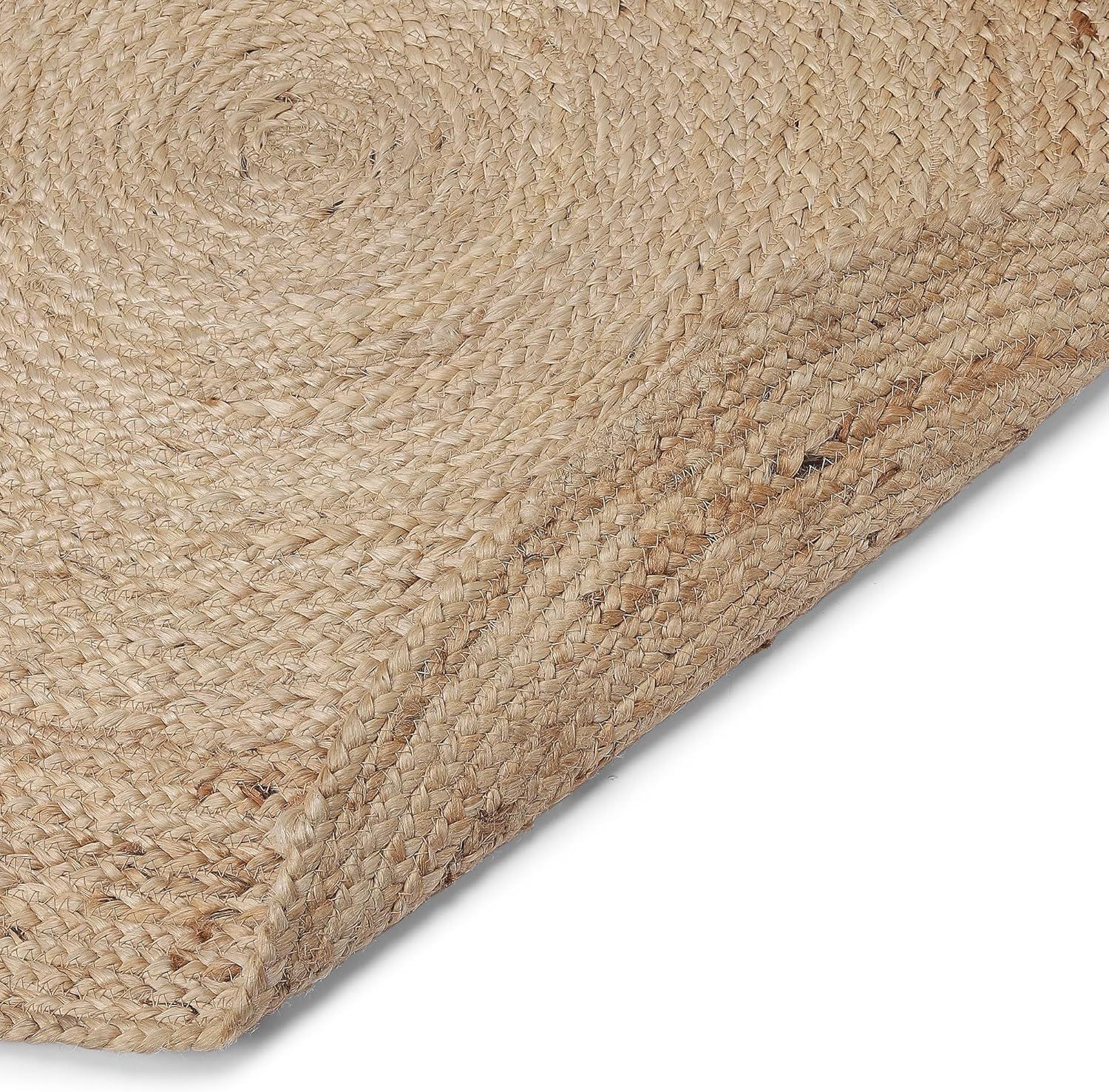 Natural Fiber NF801 Hand Woven Indoor Area Rug - Natural/Natural - 3' Round - Safavieh