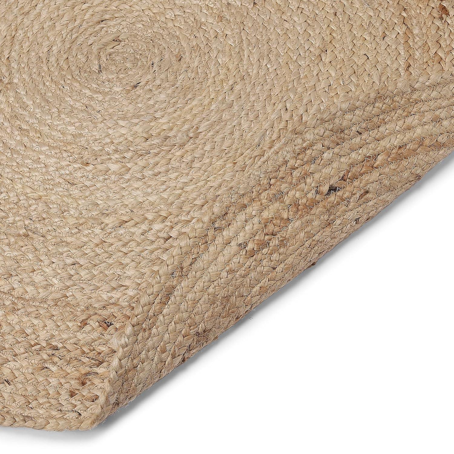 Natural Fiber NF801 Hand Woven Indoor Area Rug - Natural/Natural - 3' Round - Safavieh