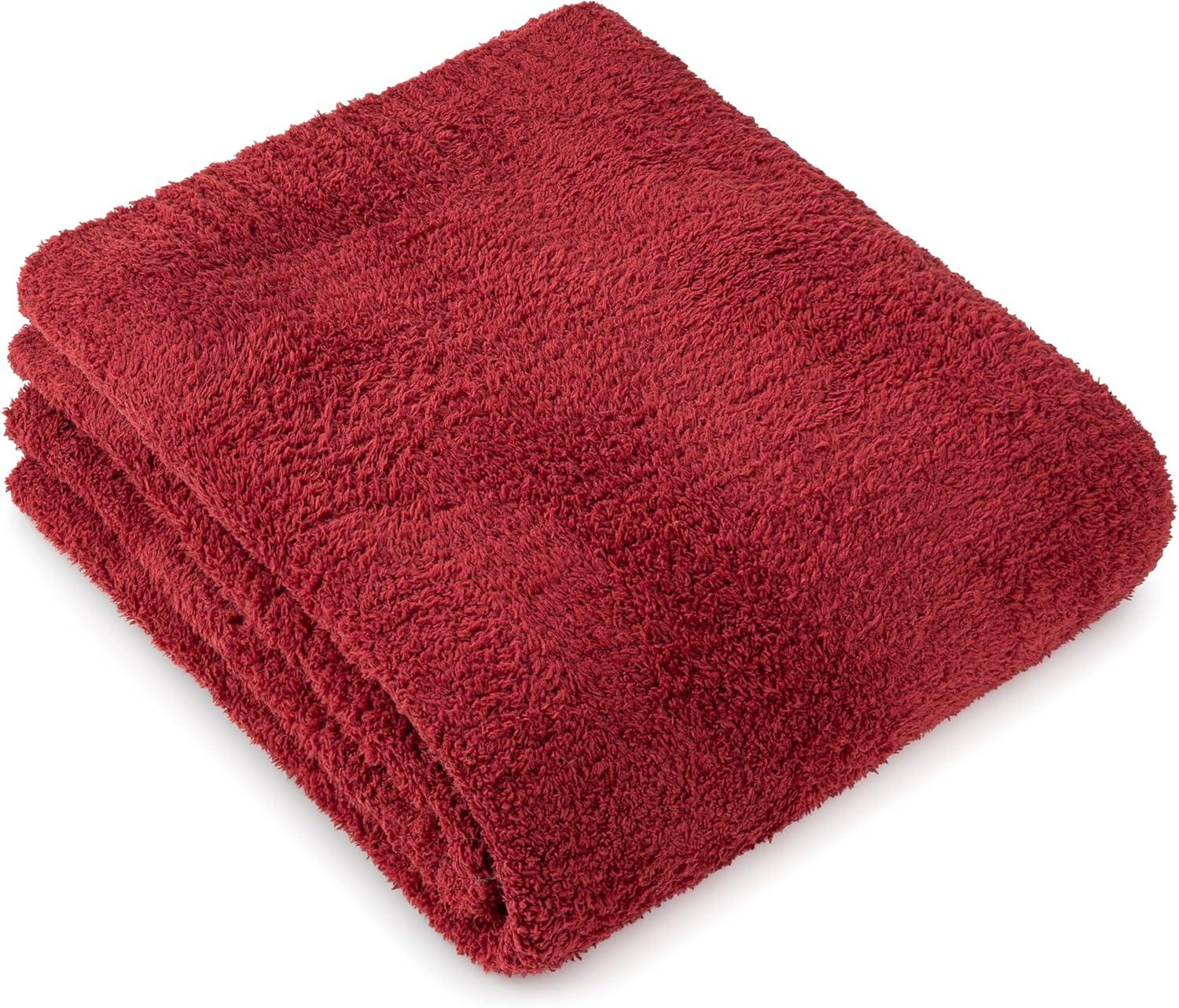 PAVILIA Plush Knit Throw Blanket for Couch Sofa Bed, Super Soft Fluffy Fuzzy Lightweight Warm Cozy All Season