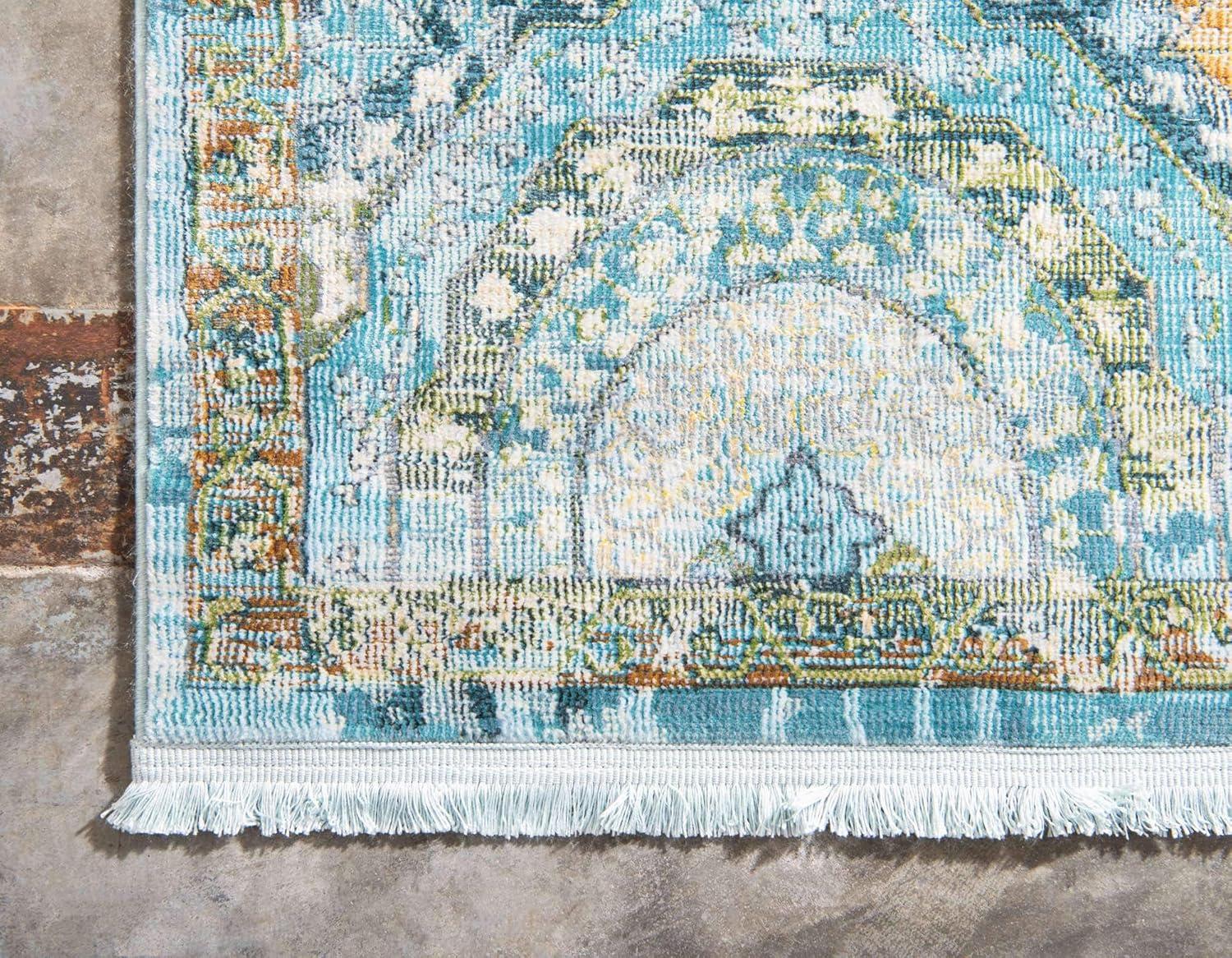 Unique Loom Baracoa Collection Area Rug - Coppelia (2' 2" x 3' Rectangle Pink/Ivory)
