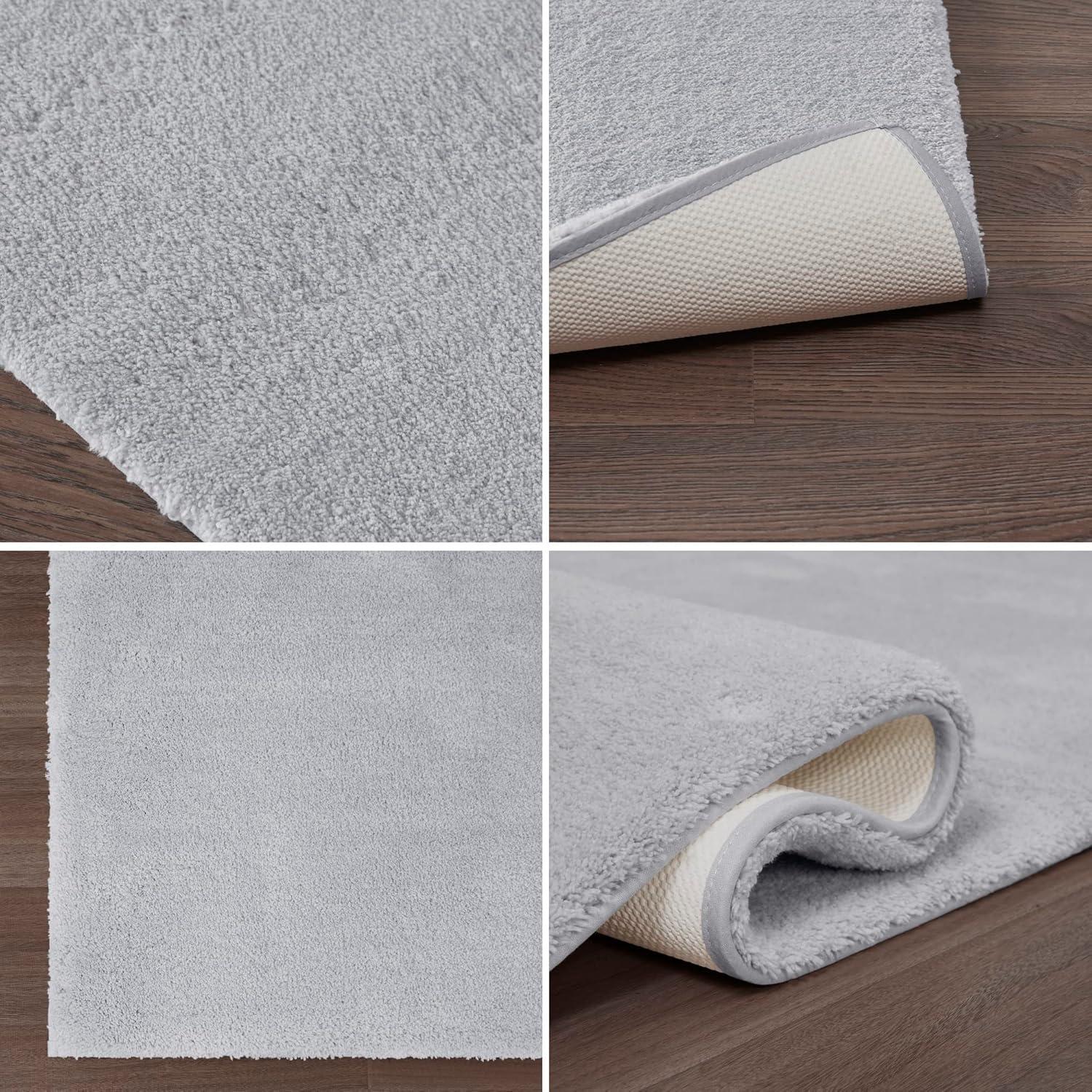 Madison Park Signature Marshmallow Quick Dry Bath Rug with Non-Slip Backing