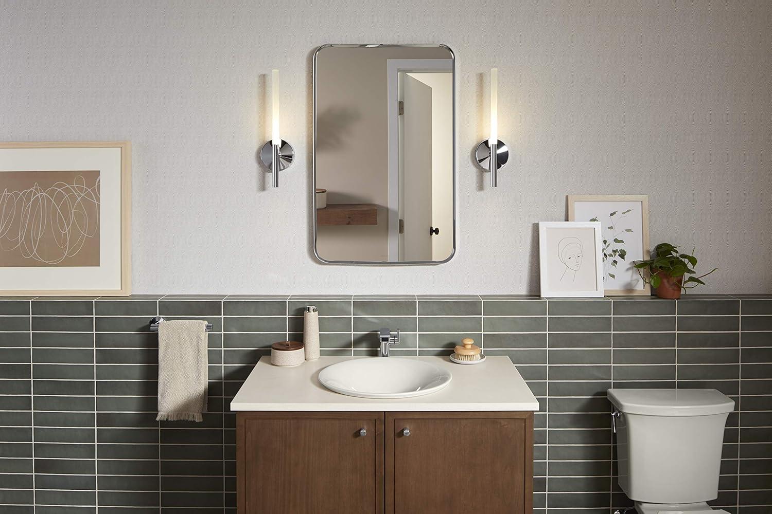 KOHLER Essential Rectangular Wall Mirror, Bathroom / Vanity Mirror with Frame