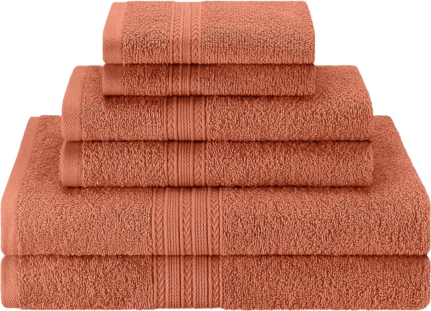 Copper 6-Piece Eco-Friendly Cotton Towel Set