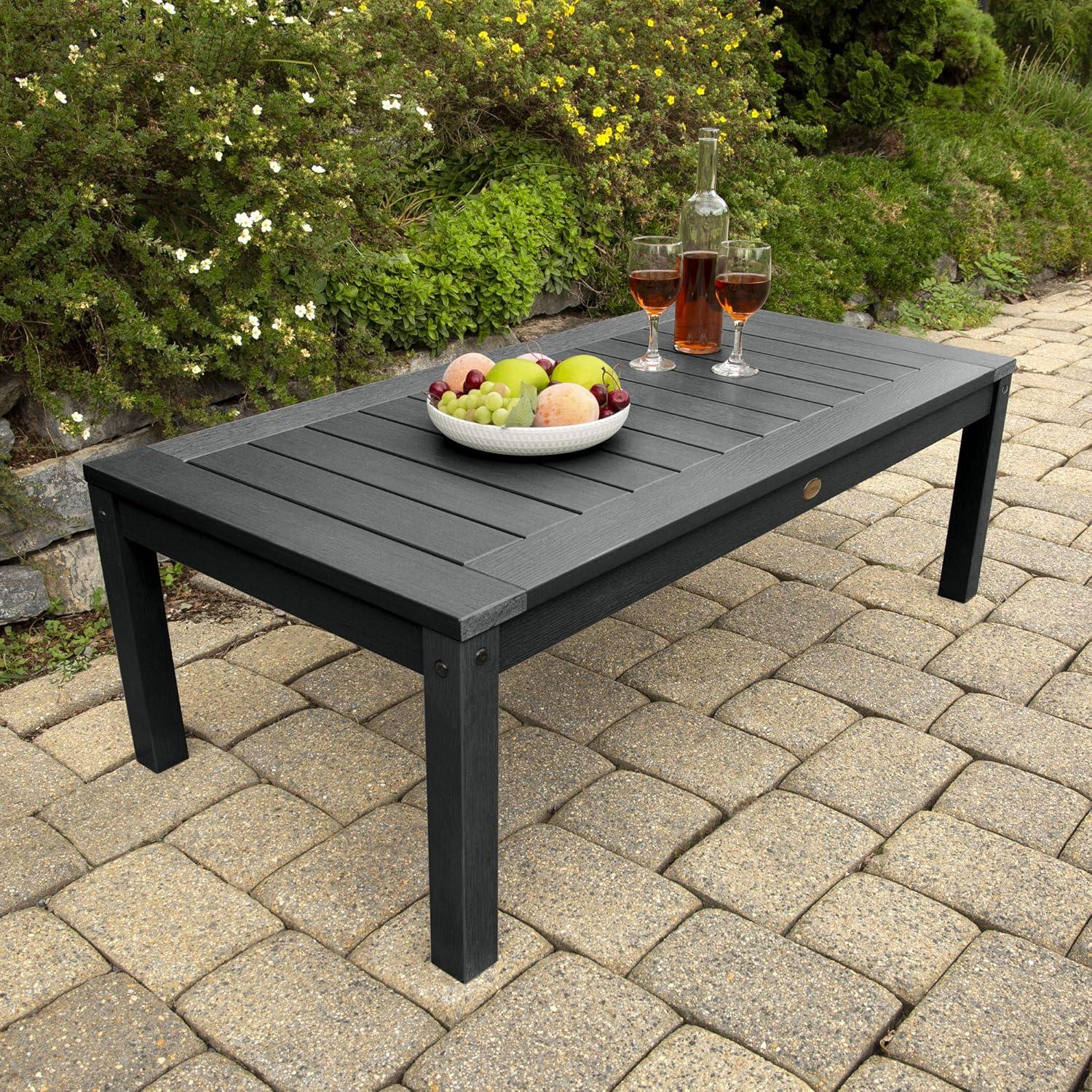 Adirondack Coffee Table Black - Highwood: Outdoor Poly Lumber, Stainless Steel Hardware, 12-Year Warranty