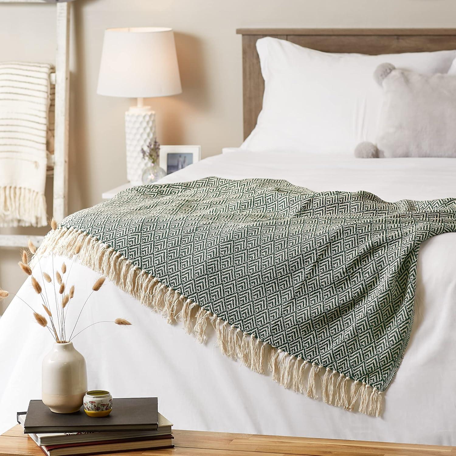 Design Imports Hand Woven Throw Blanket