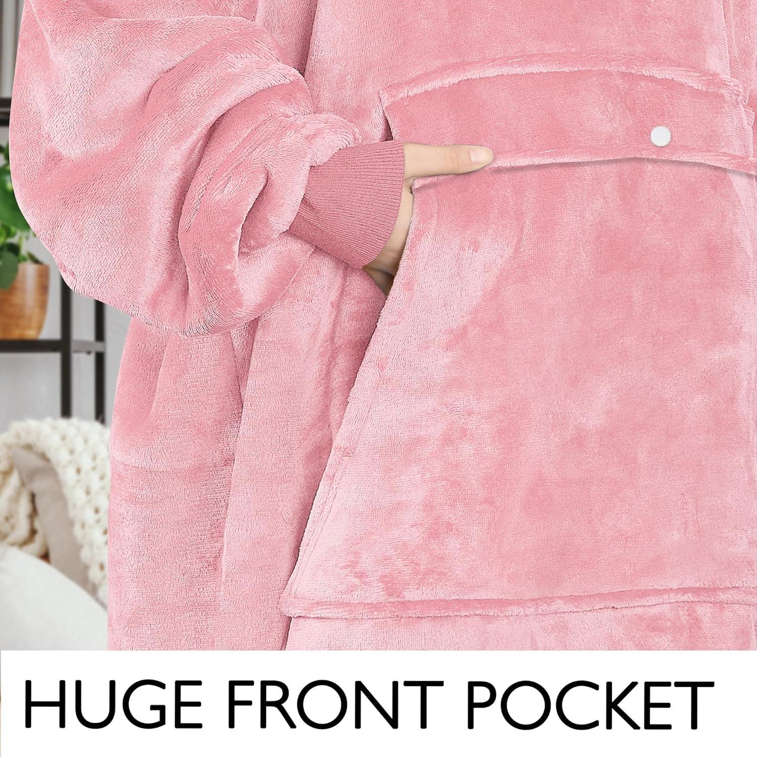 Catalonia Full Body Blanket Hoodie Sweatshirt, Extra Long Oversized Comfortable Sherpa Lounging Pullover & Reviews | Wayfair