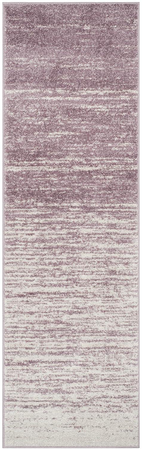 Adirondack ADR113 Machine Made Indoor Runner - Cream/Purple - 2'-6"x6' - Safavieh