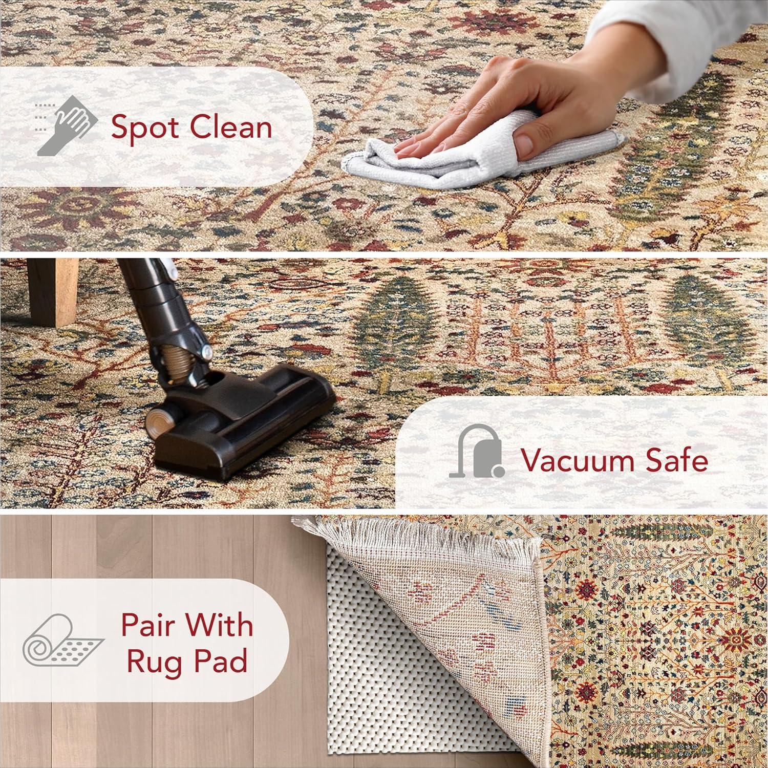 Nuloom Dasilva Geometric 2x6 Runner Indoor Area Rug for Living Room Bedroom Dining Room Entryway Hallway Kitchen, Olive/Multicolor