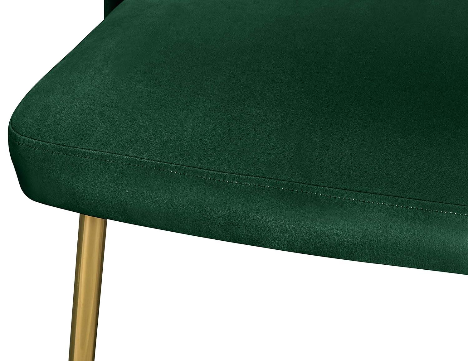 Meridian Furniture Logan Black Velvet Dining Chair (Set of 2)