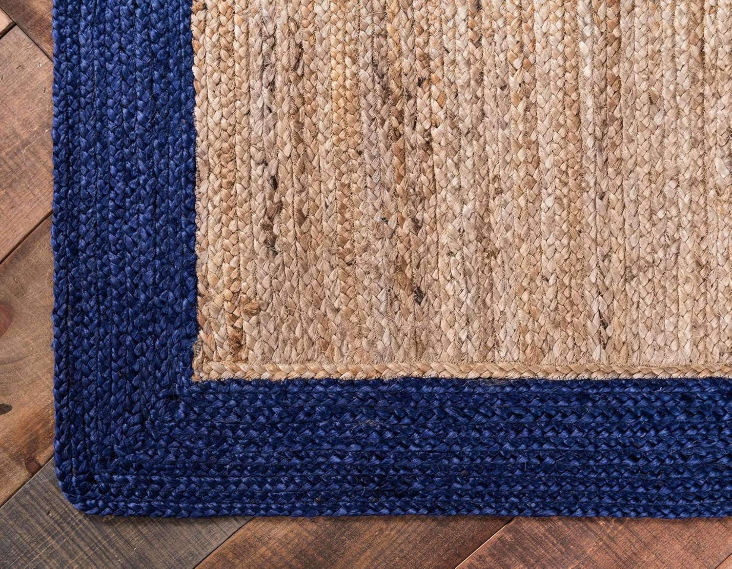 Unique Loom 4' 1 x 6' 1 Goa Braided Jute Rectangle Area Rug