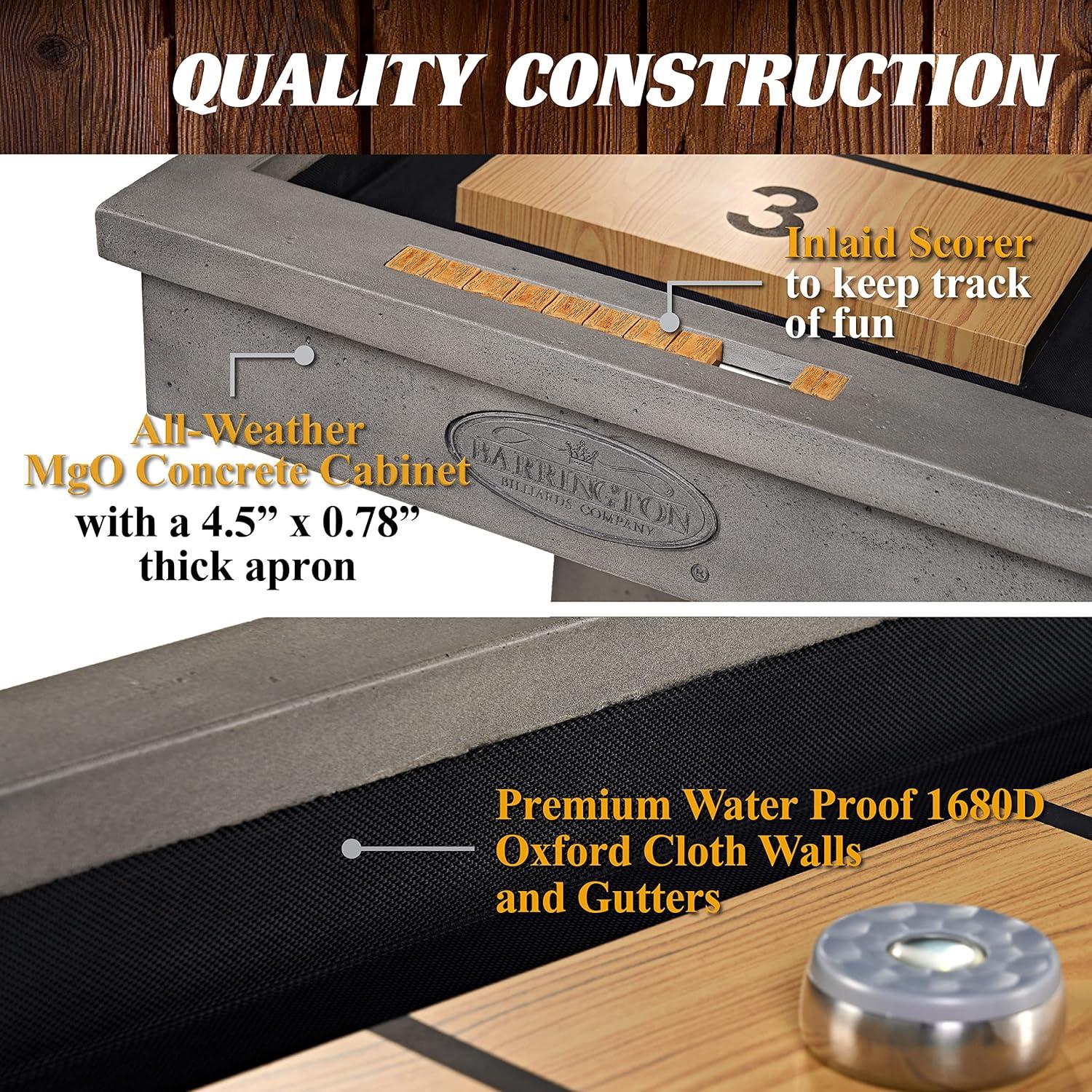 Barrington Billiards Company Barrington 9ft Wentworth Shuffleboard Table with 8-Puck Set