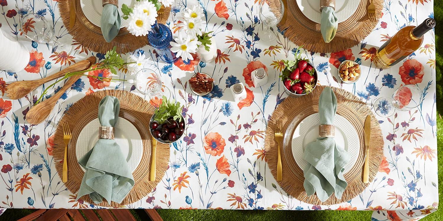 Spring Garden Vinyl Tablecloth 60x102