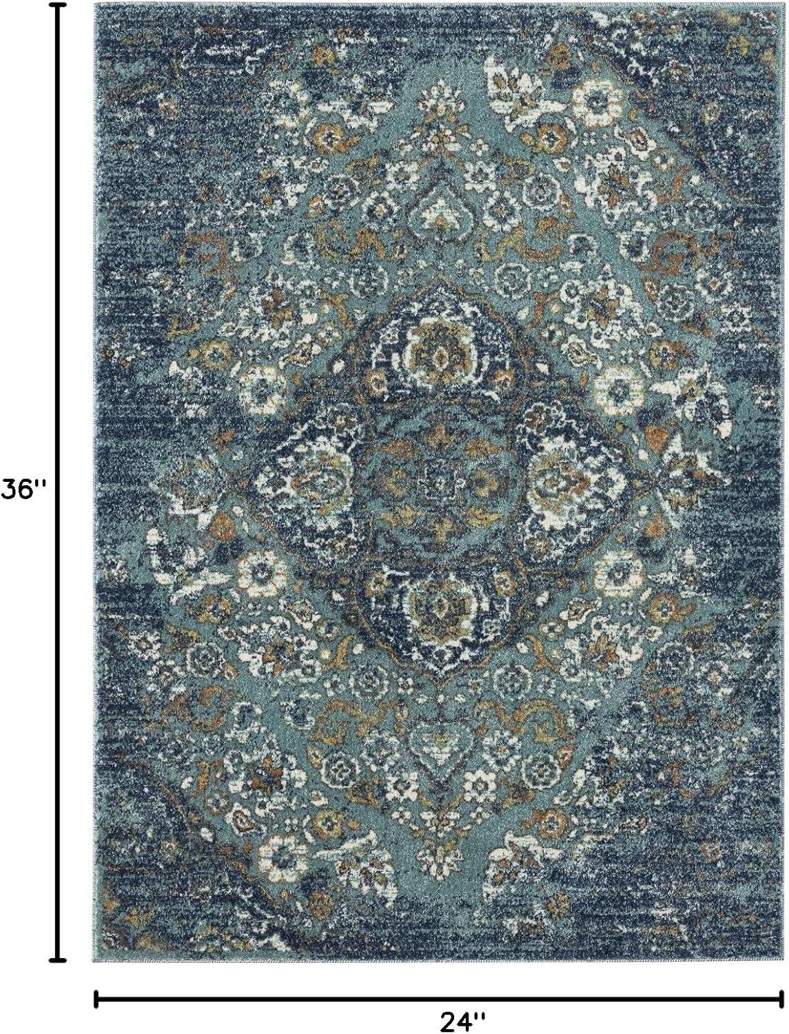 Luxe Weavers Victoria Collection Cream 9x12 Floral Area Rug