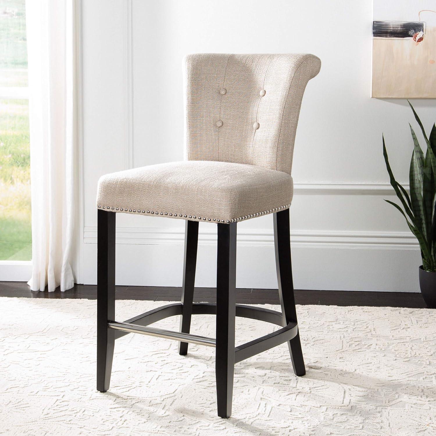 Addo Ring Counter Stool - HUD8241 - Beige - Safavieh
