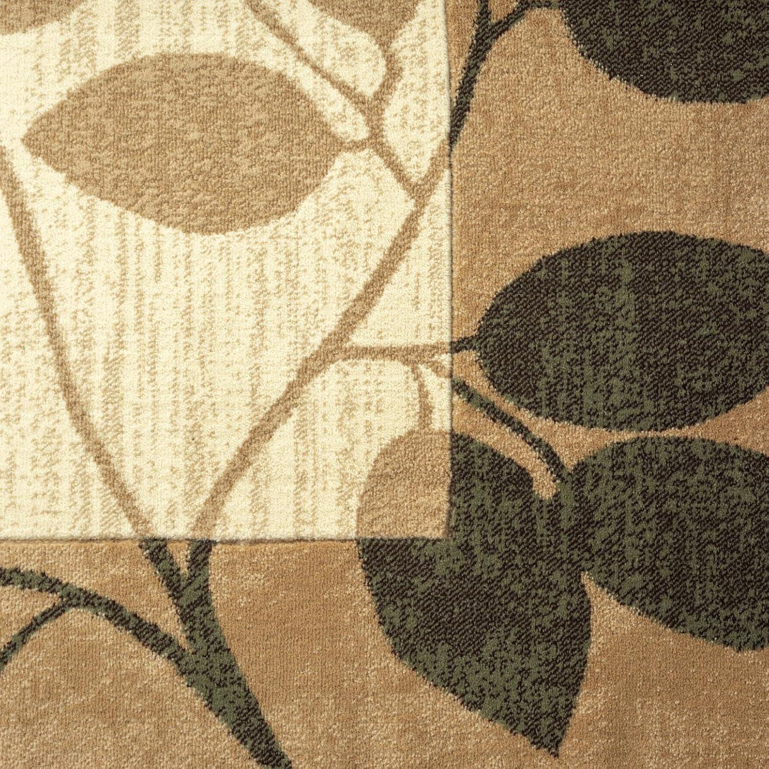 Home Dynamix Slade Contemporary Abstract Area Rug, Brown/Green, 7'10"x10'6"