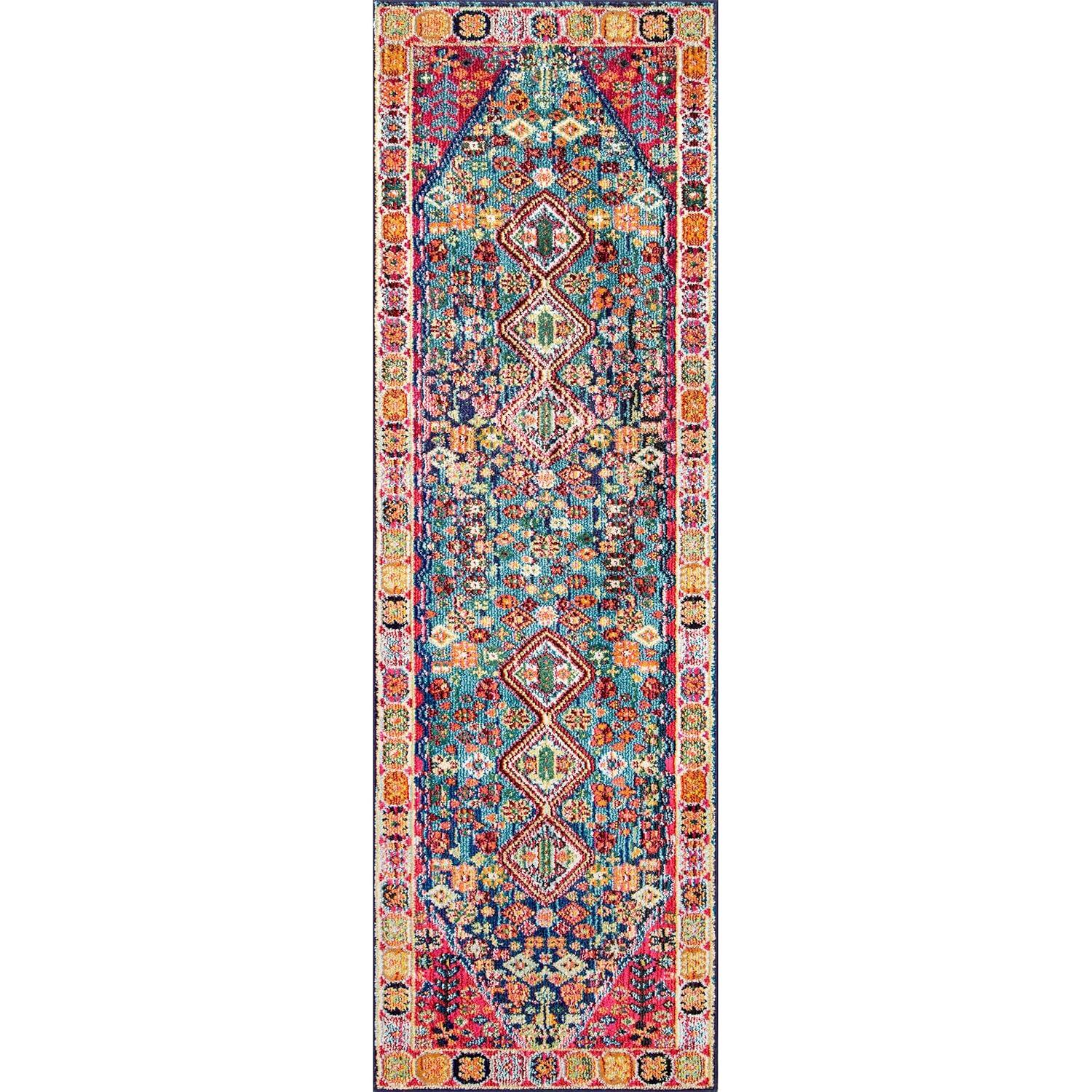 nuLOOM Meadow Vintage Vibrant Area Rug, 7' 10", Black