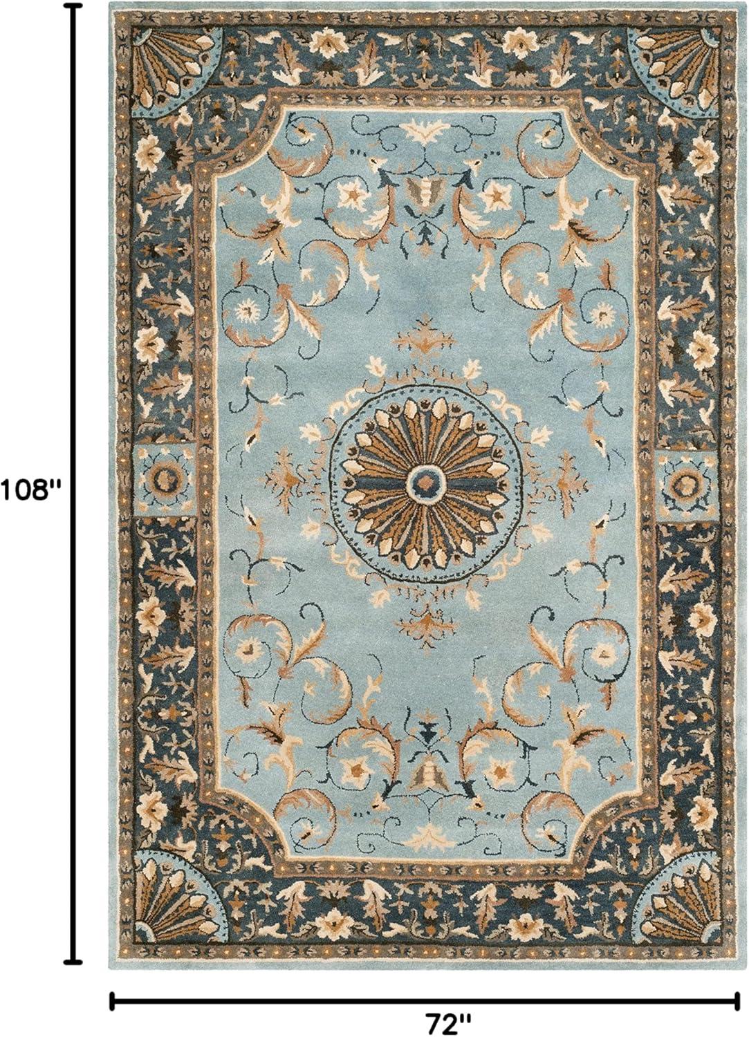 SAFAVIEH Empire Naira Oriental Wool Area Rug, Blue, 6' x 9'