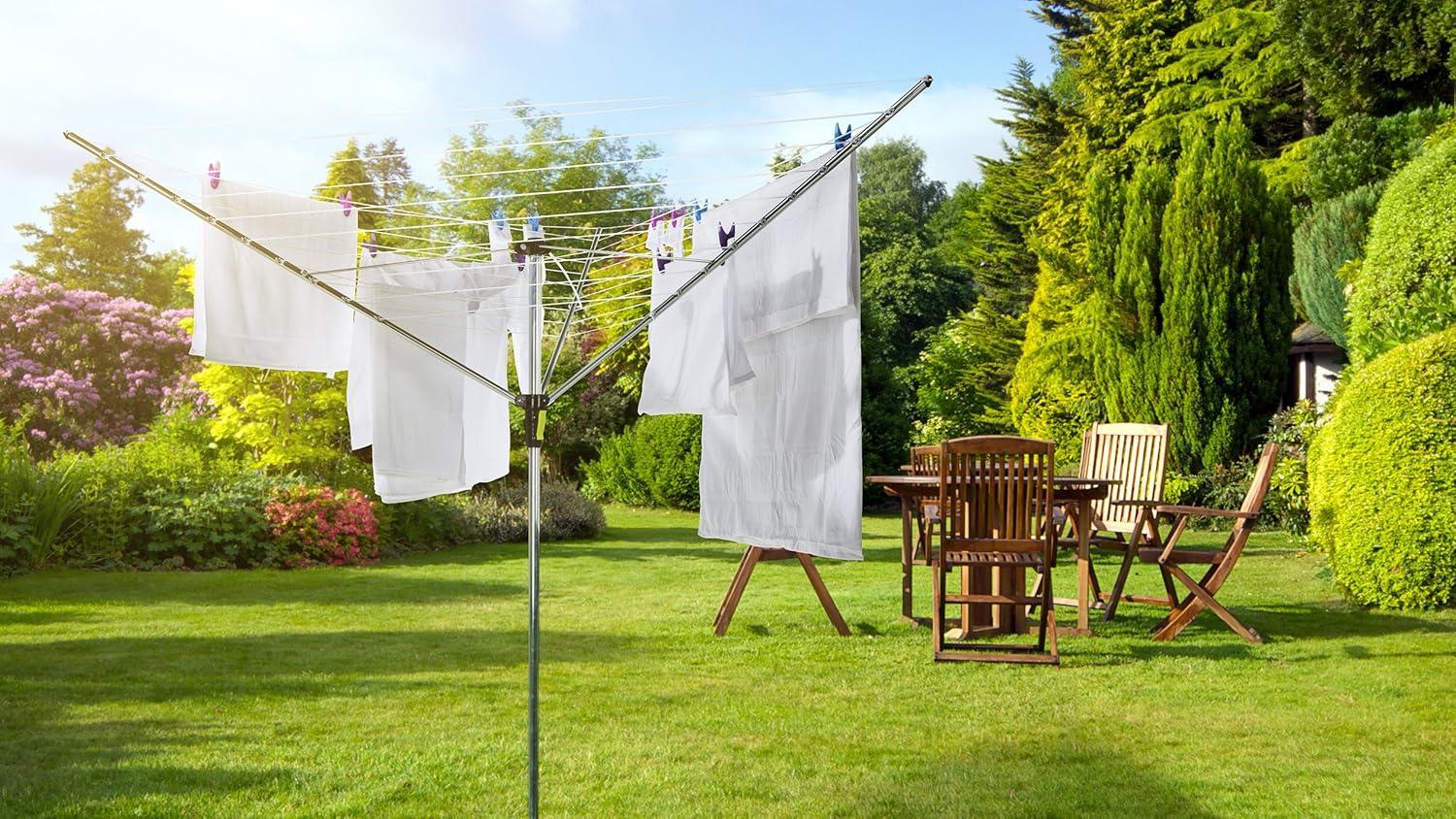 Minky Homecare QQ83591104 Minky Easy Breeze 115 Ft. 3 Arm Outdoor Rotary Clothes Dryer