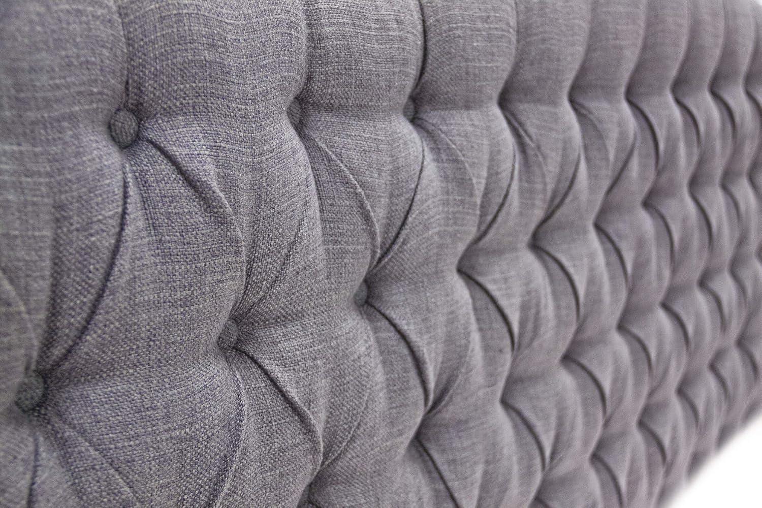 Elle Decor Elle Decor Celeste Tufted Upholstered Padded Headboard with Contemporary Button Tufting