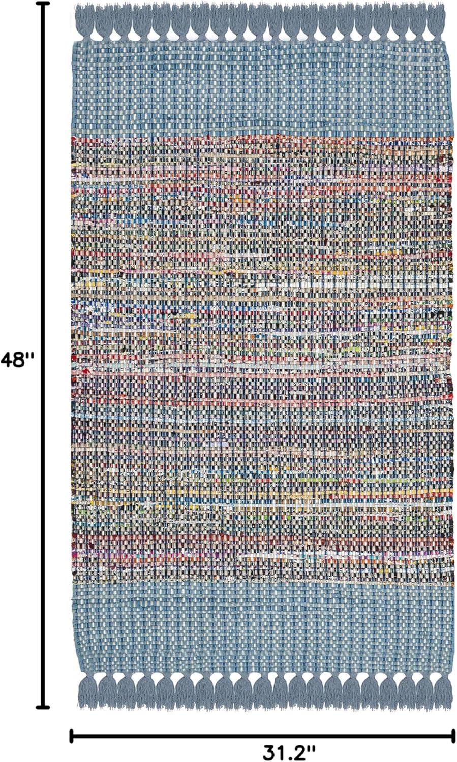 Montauk MTK972 Hand Woven Accent Rug - Blue/Multi - 2'6"x4' - Safavieh.