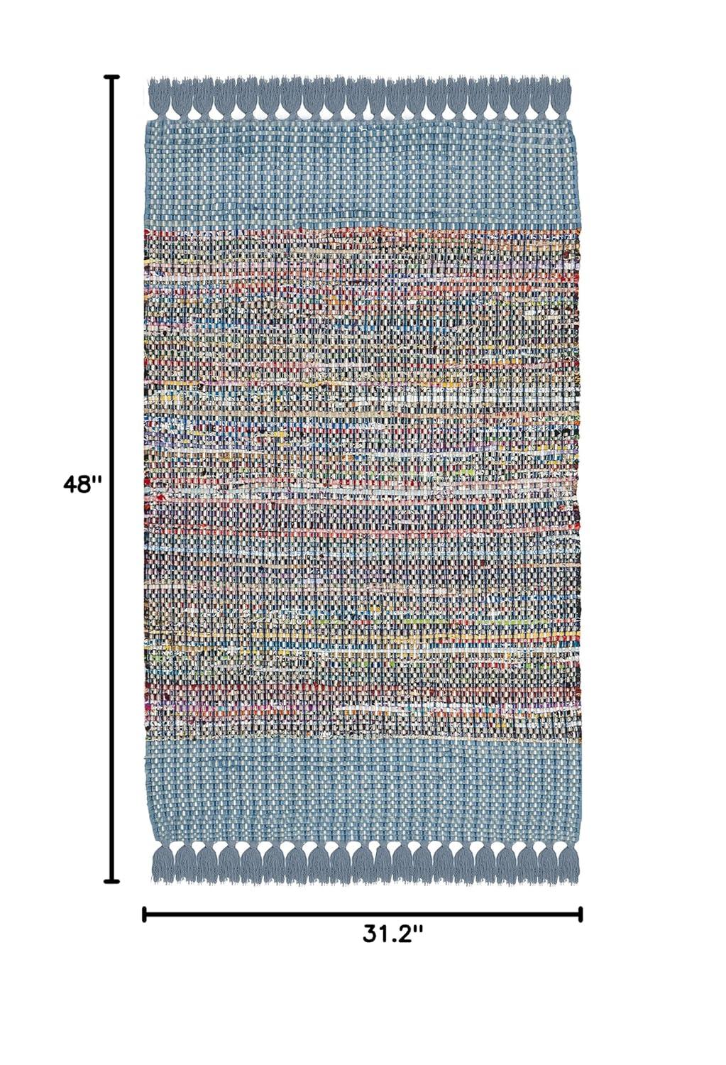 Montauk MTK972 Hand Woven Accent Rug - Blue/Multi - 2'6"x4' - Safavieh.