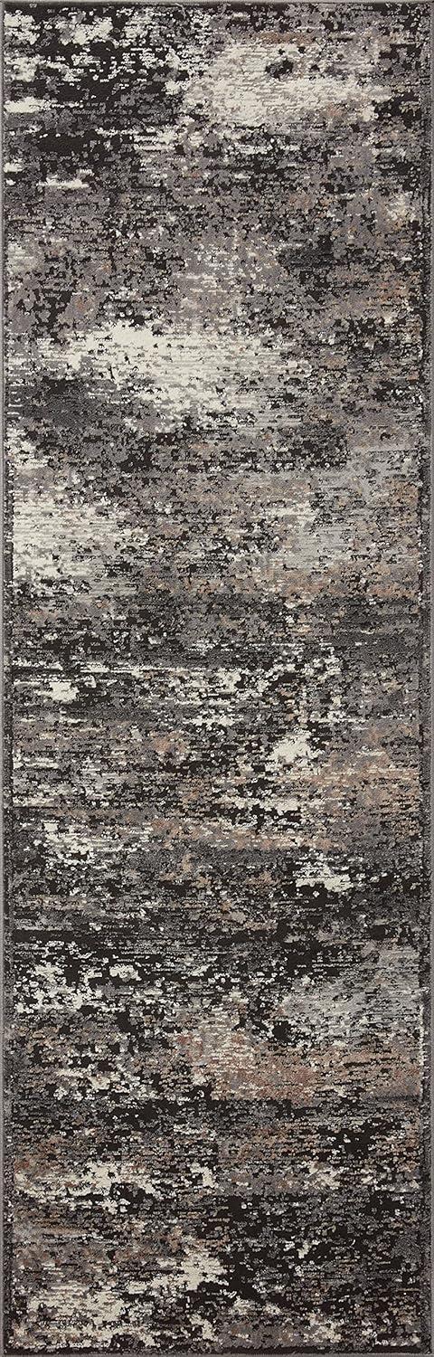 Loloi II Estelle Collection EST-02 Charcoal / Grey Oriental Area Rug 7'-10" x 10'-2"