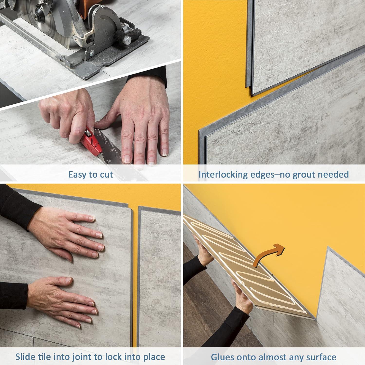 Palisade 23.2 in. x 11.1 in. Tile Shower and Tub Surround Kit