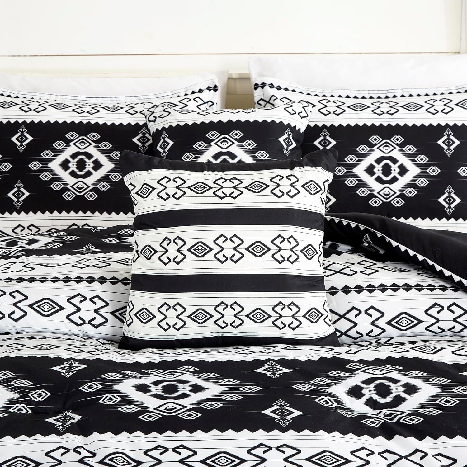 Chezmoi Collection Microfiber / Polyester Standard Geometric Shapes Comforter Set