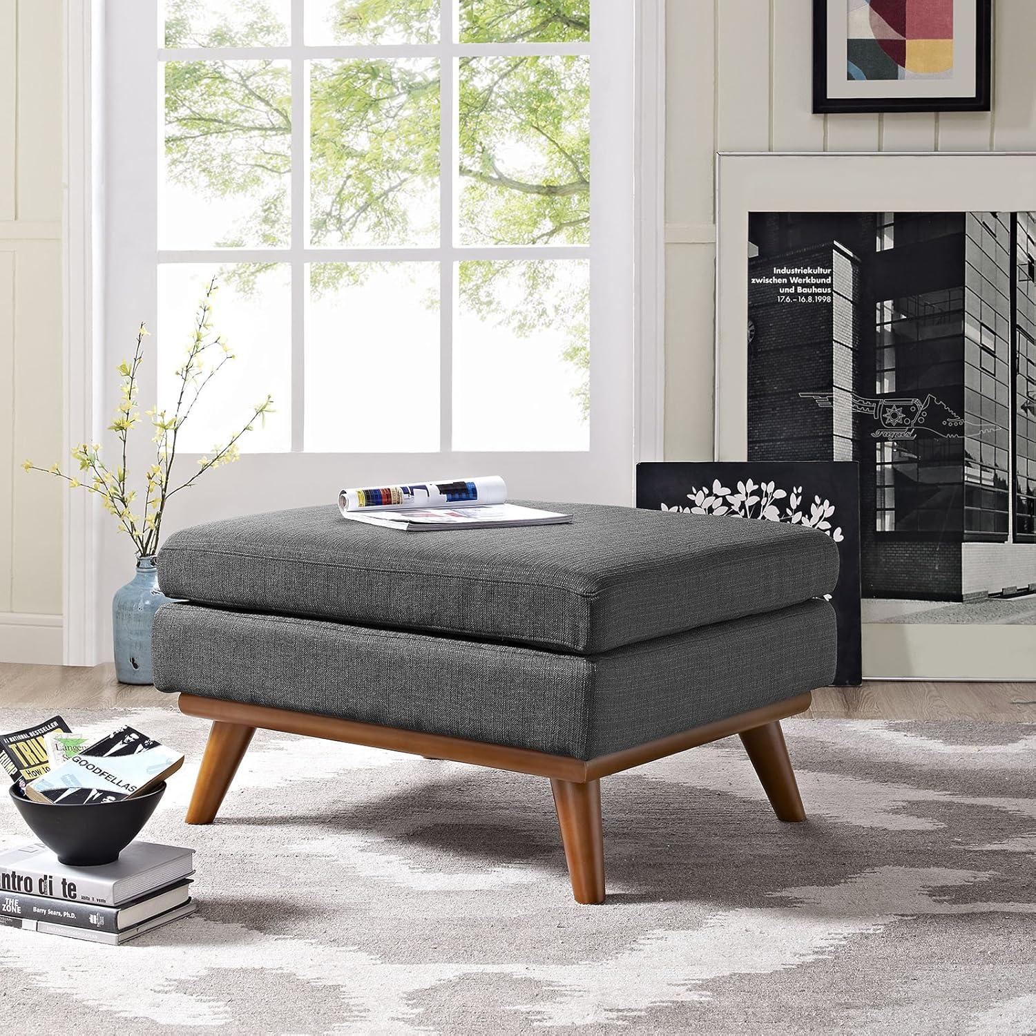 Modway Engage Upholstered Fabric Ottoman