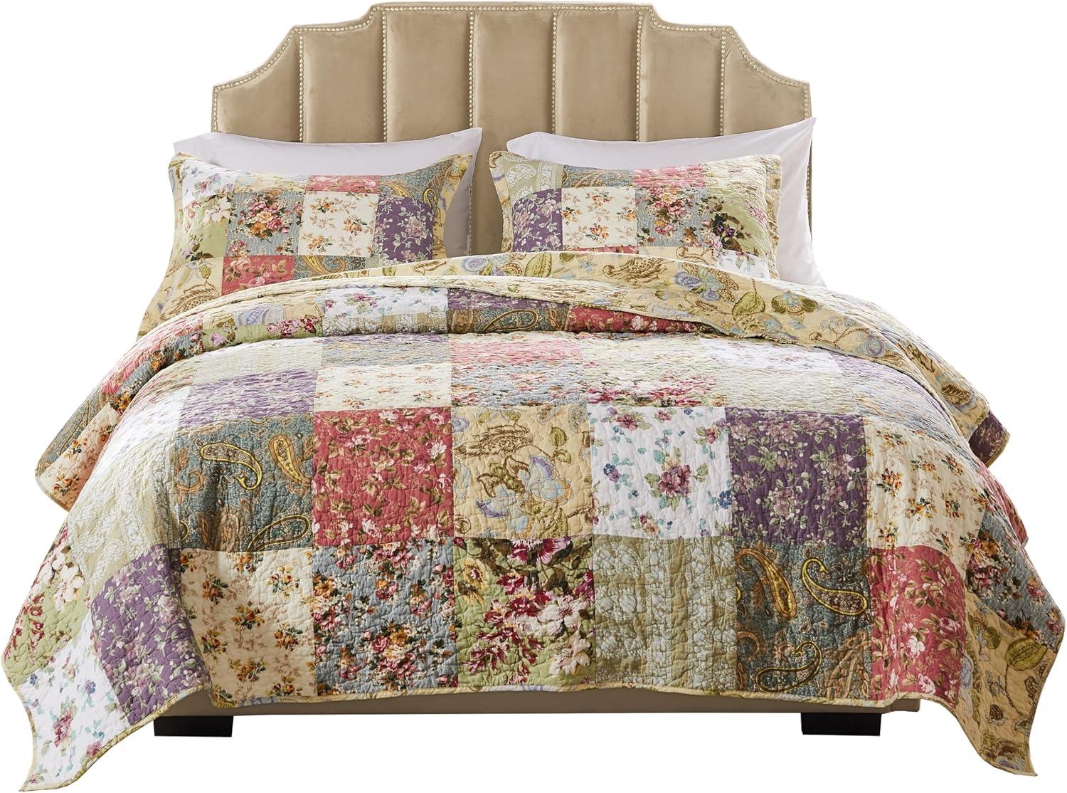 Greenland Home Fashions Blooming Prairie Quilt Set