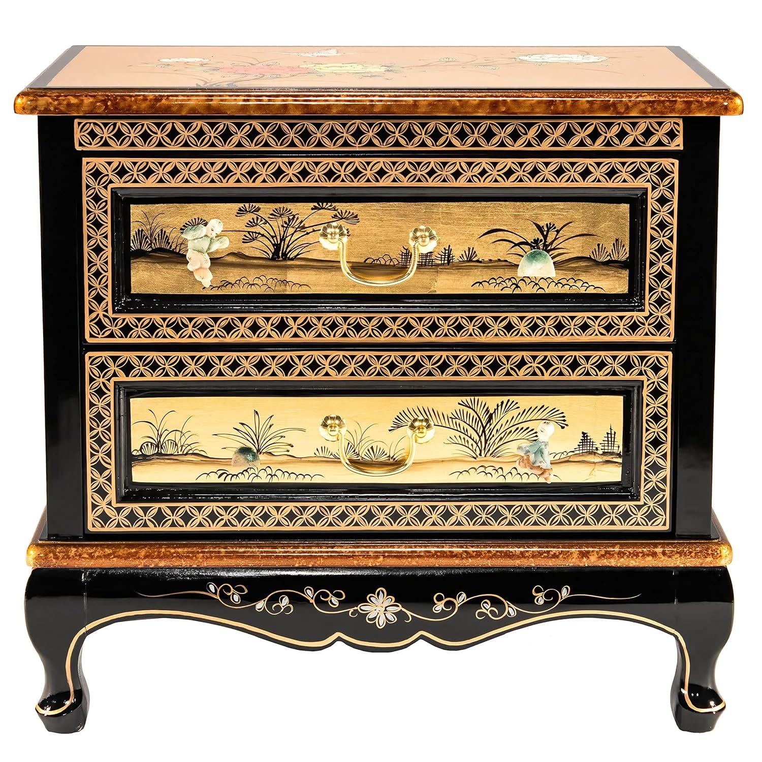 Bloomsbury Market Abigaelle Solid Wood Accent Chest