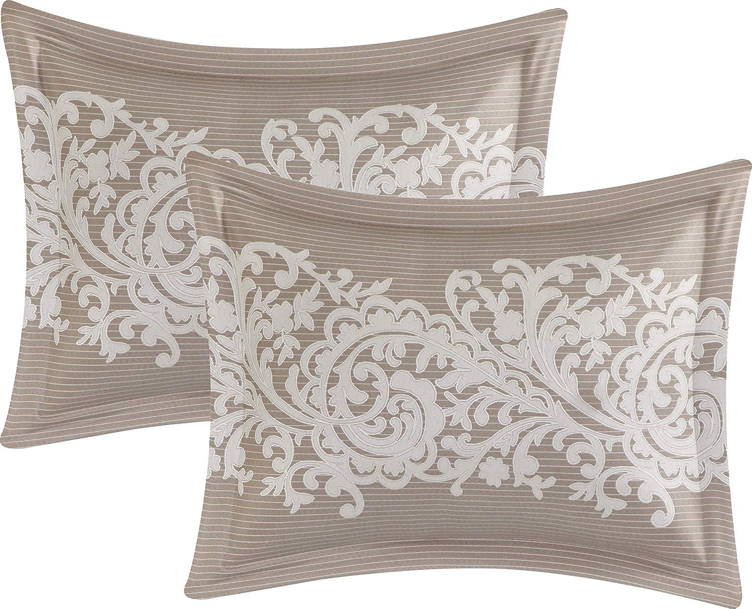 Nanshing 7pc California King Margret Comforter Set Gray