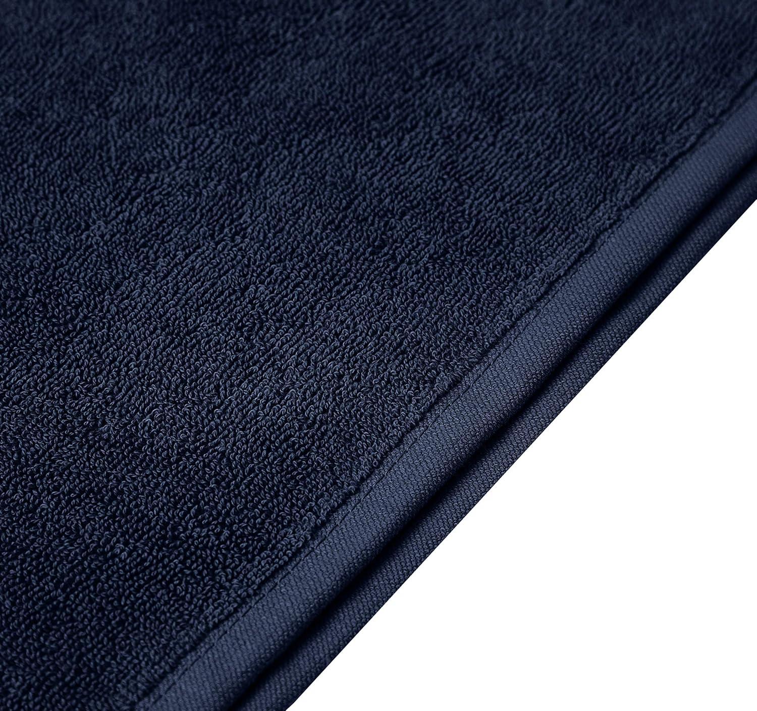 Hand Towels - 6-Pack, Softest 100% Cotton by California Design Den - Navy Blue, Six-Pcs Hand Towels