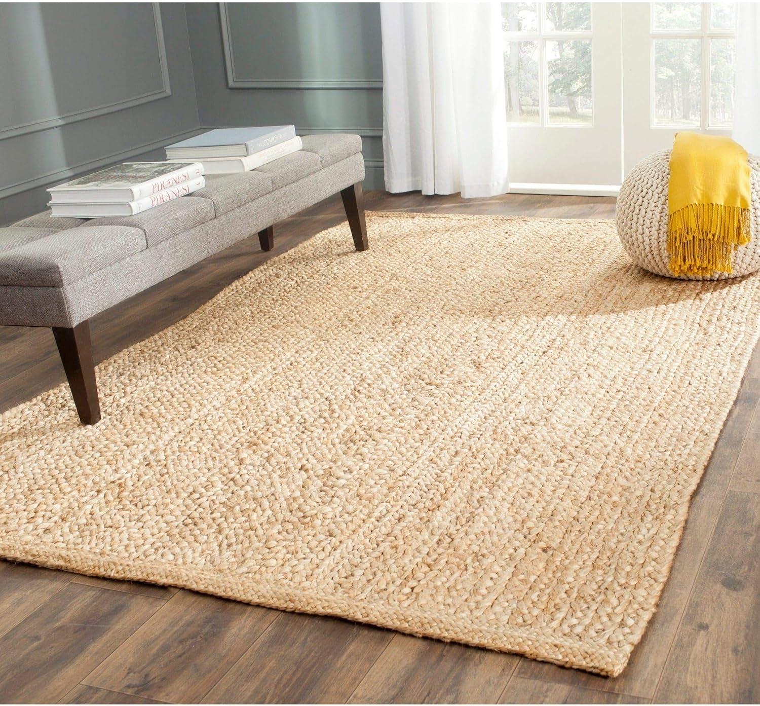 Mattie Hand-Knotted Natural Jute 6' x 9' Area Rug