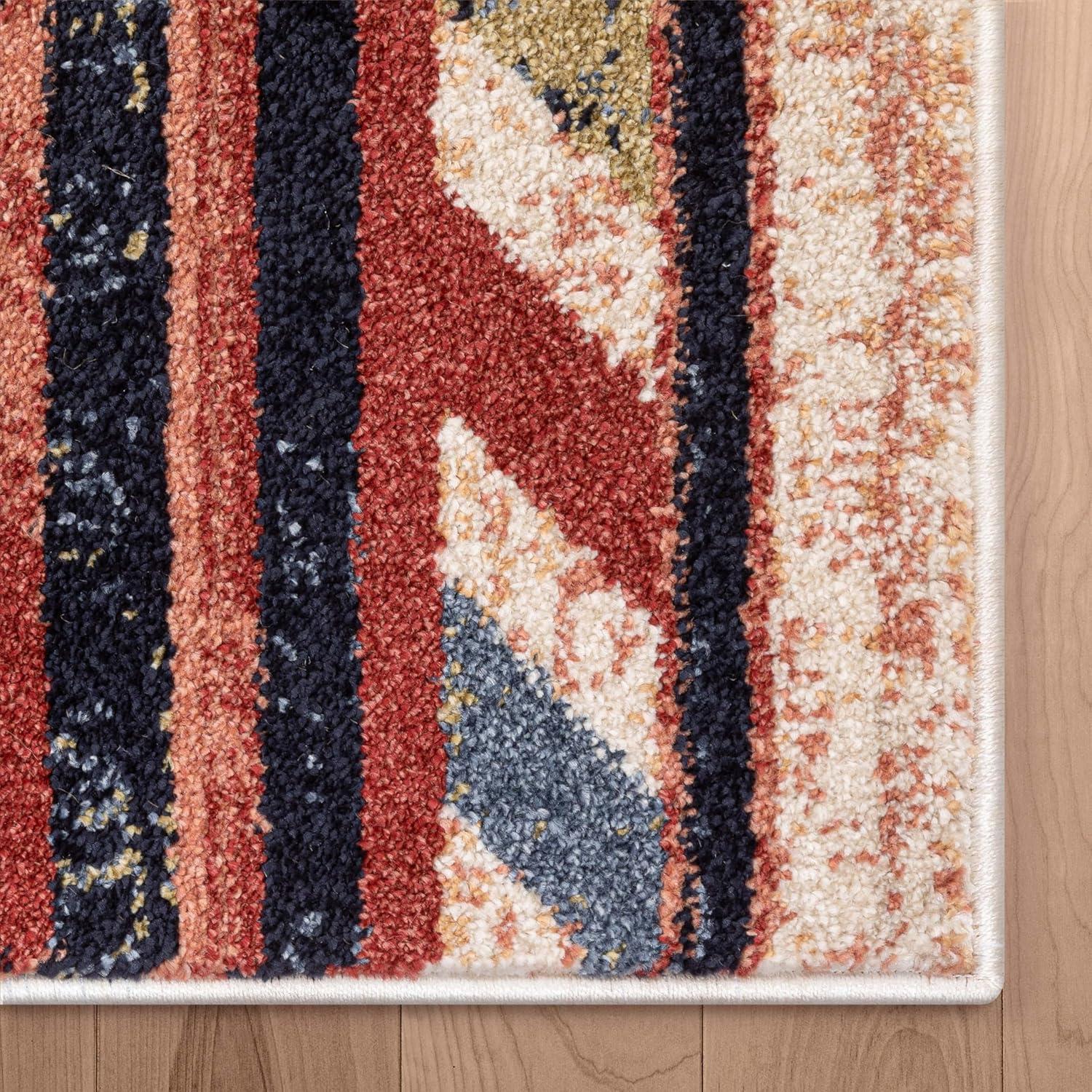 Lorelee Moroccan Southwestern Blue Beige Area Rug
