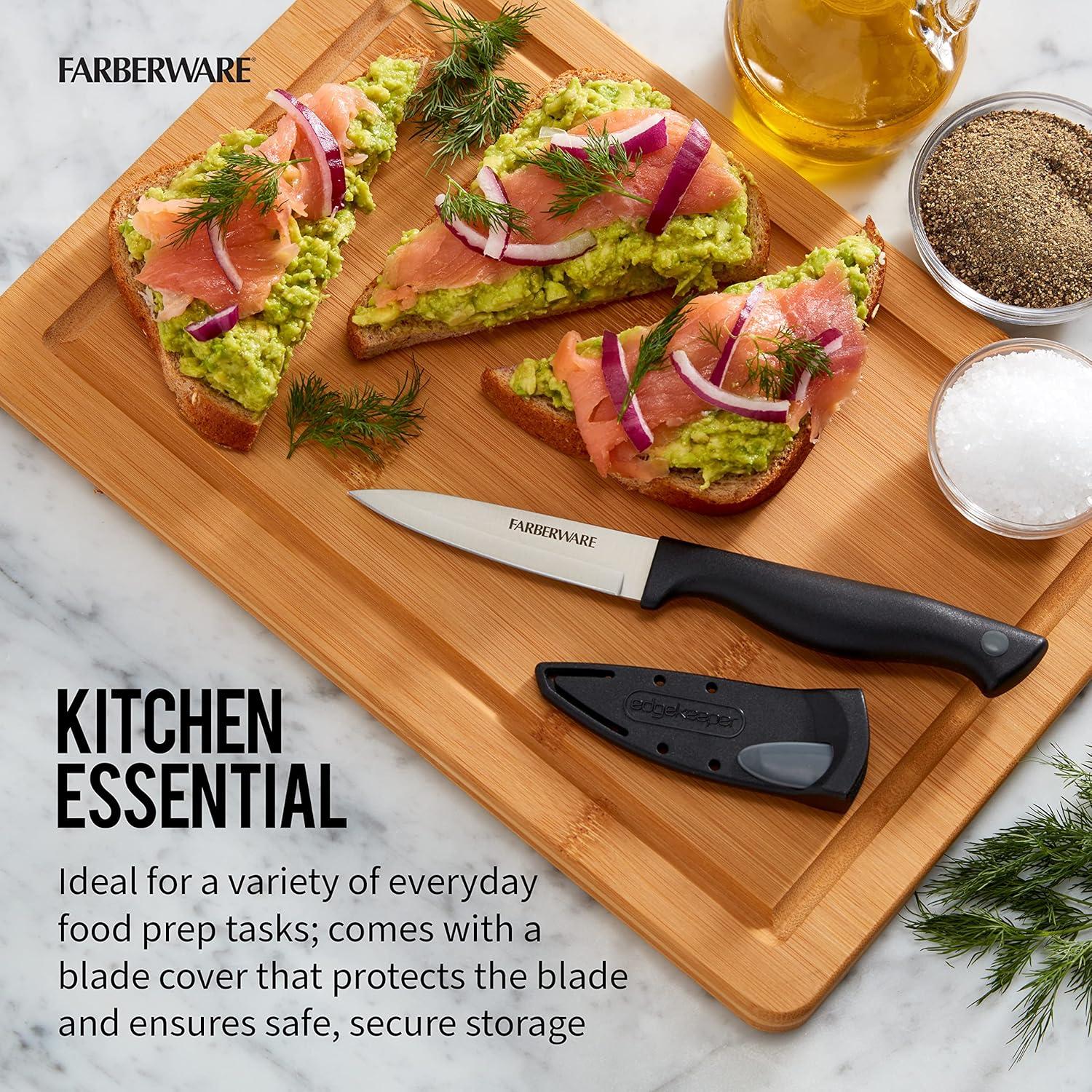 Farberware Farberware Edgekeeper Paring Knife with Built-In Self-Sharpening Blade Cover