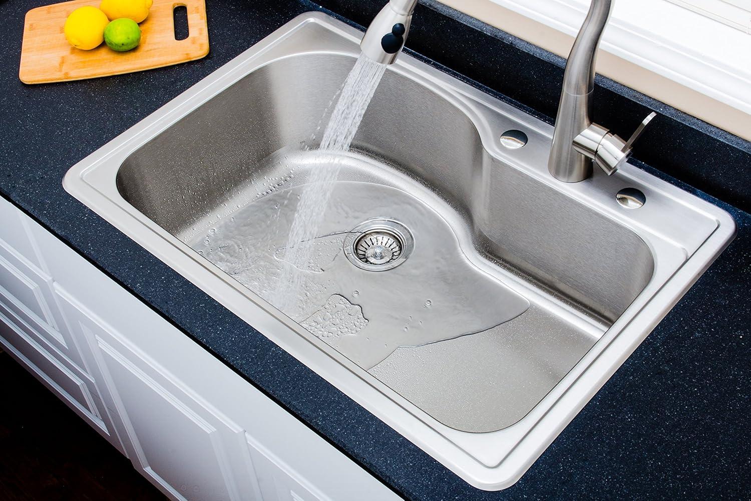 33'' L Drop-In Stainless Steel Kitchen Sink