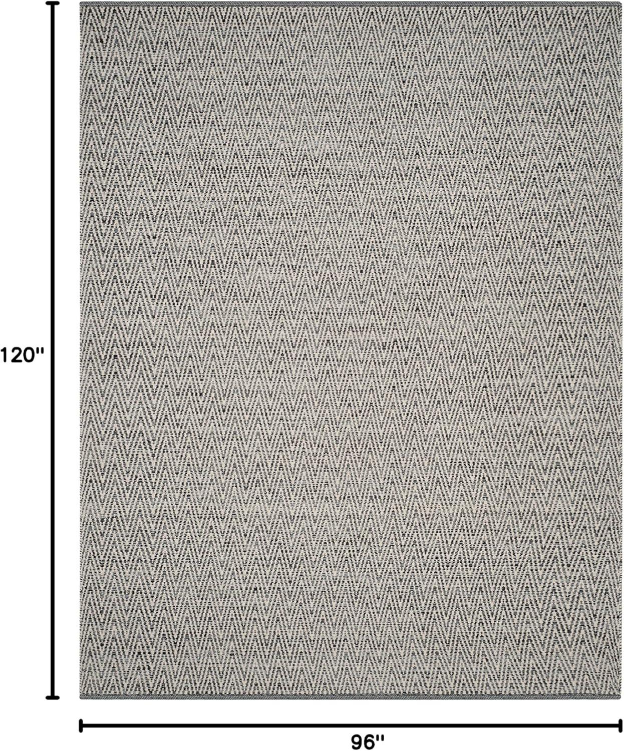 Montauk MTK411 Hand Woven Indoor Area Rug - Ivory/Dark Grey - 8'x10' - Safavieh.