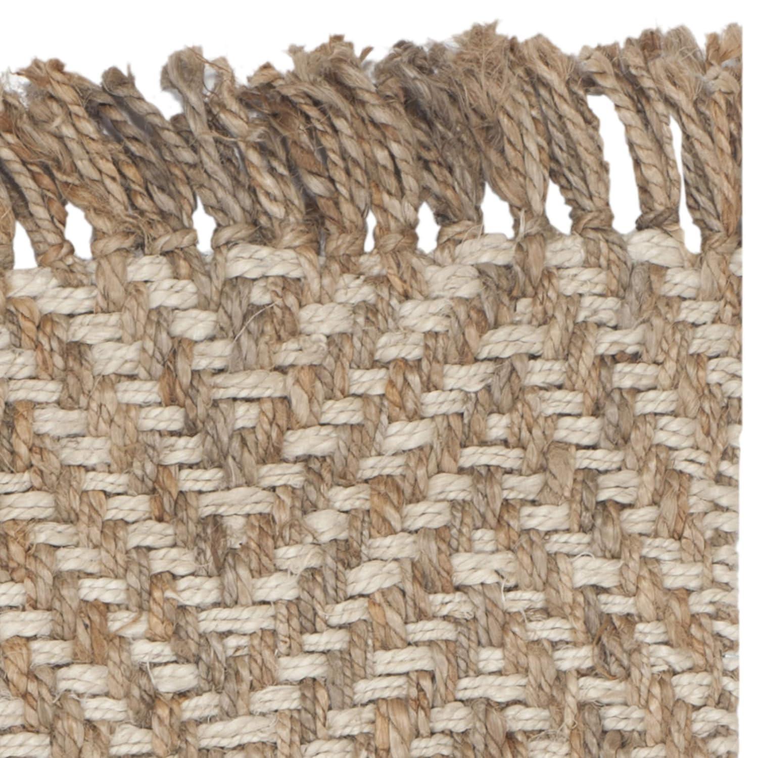 Natural Fiber NF458 Hand Woven Indoor Accent Rug - Bleach/Natural - 3'x5' - Safavieh.