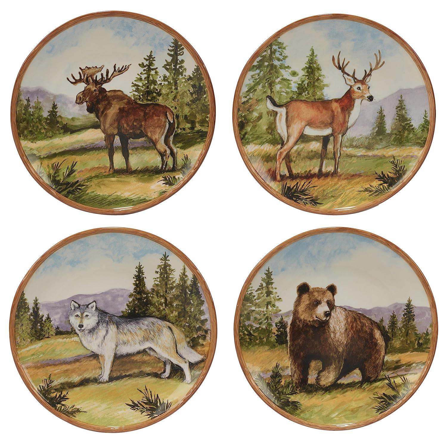 Mountain Summit 16-Piece Seasonal Assorted Colors Earthenware Dinnerware Set (Service for 4)